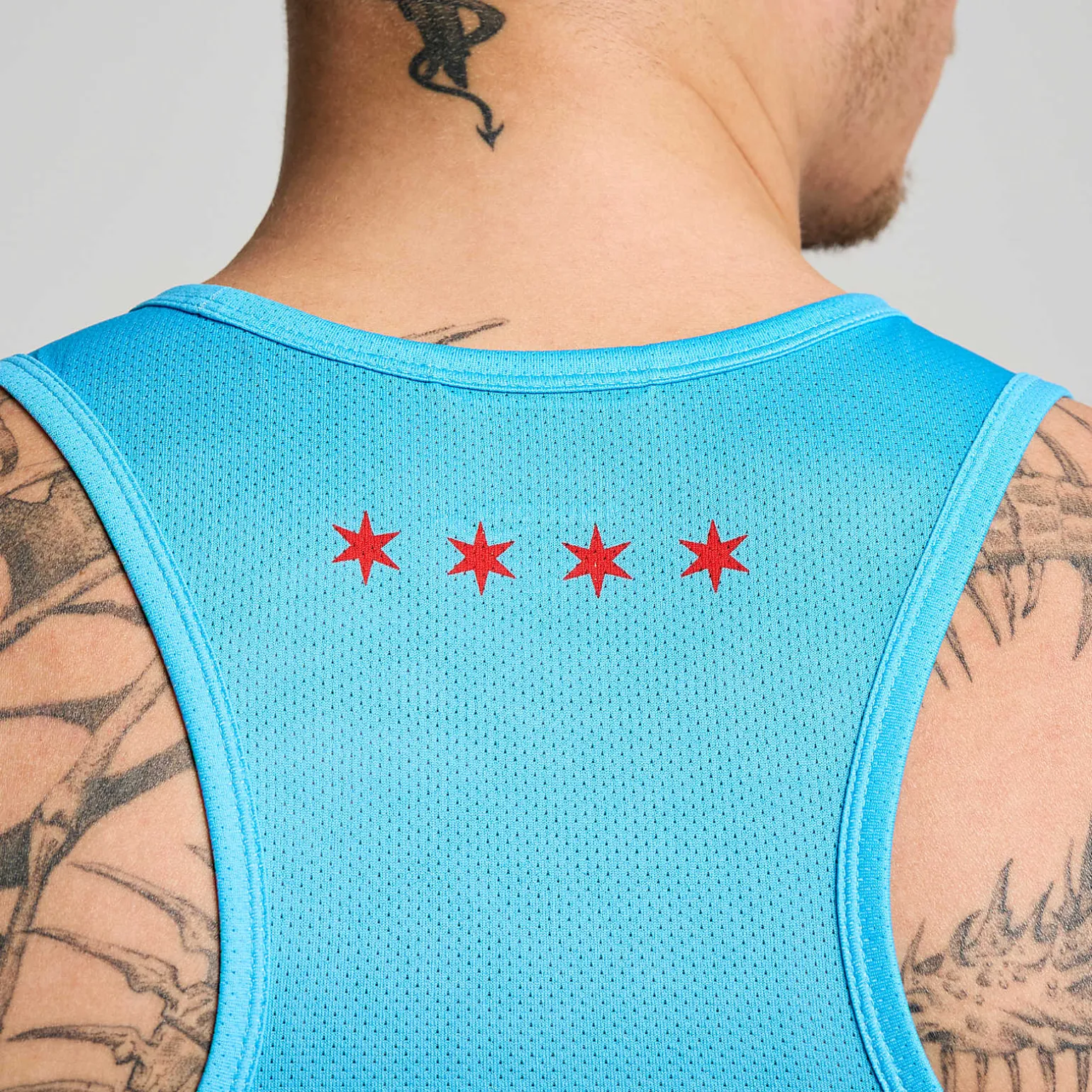 Saucony Chicago Stopwatch Graphic Singlet Chicago2024 Cheap