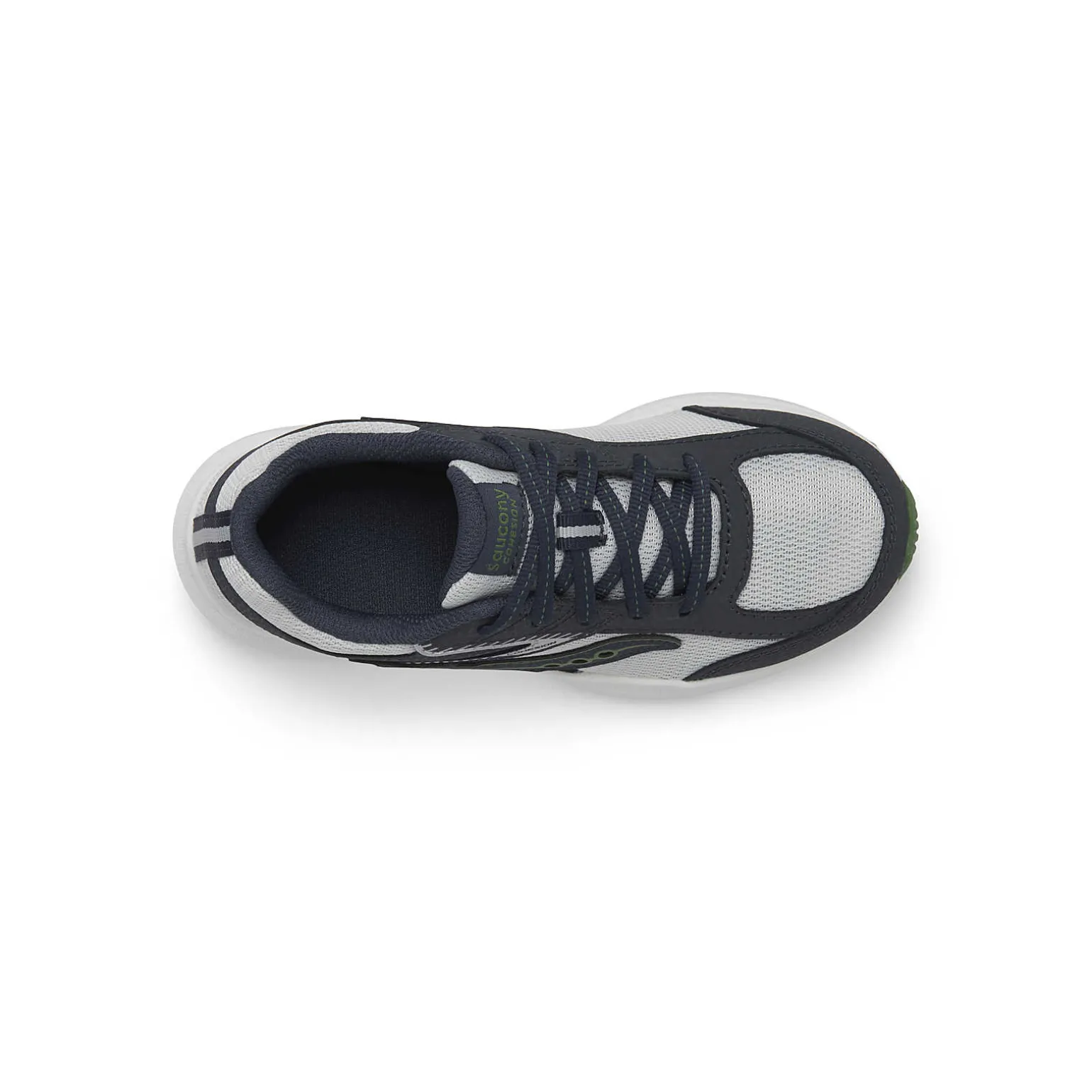Saucony Cohesion KDZ Sneaker Navy/Grey/Green Clearance