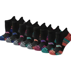 Saucony Glory Performance No Show Tab 8-Pack Socks BlackAssorted Discount