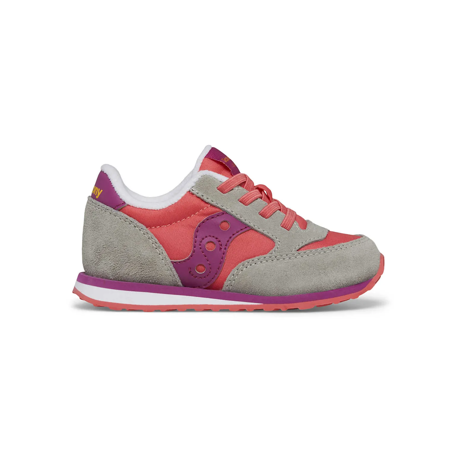 Saucony Jazz Jr Sneaker Grey/Purple/Coral New
