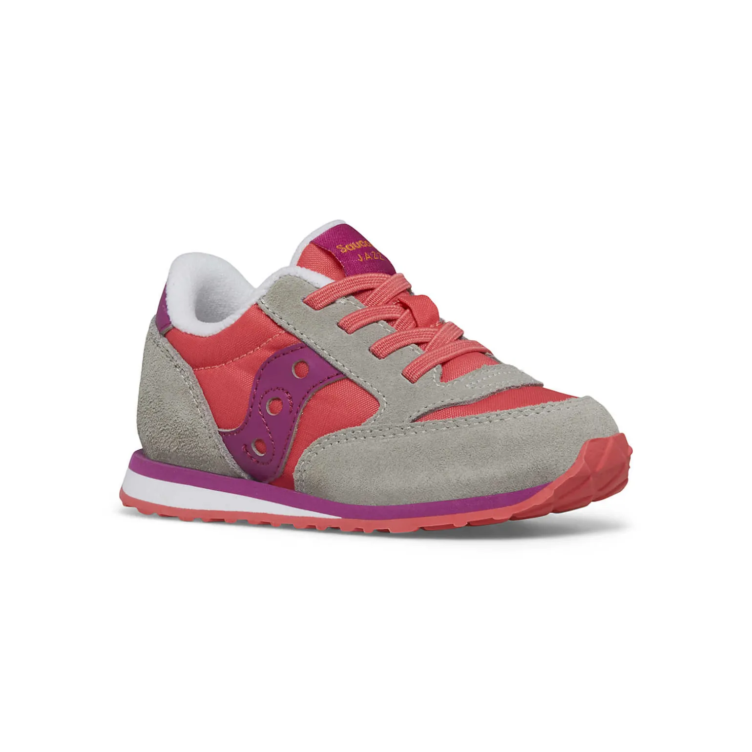 Saucony Jazz Jr Sneaker Grey/Purple/Coral New