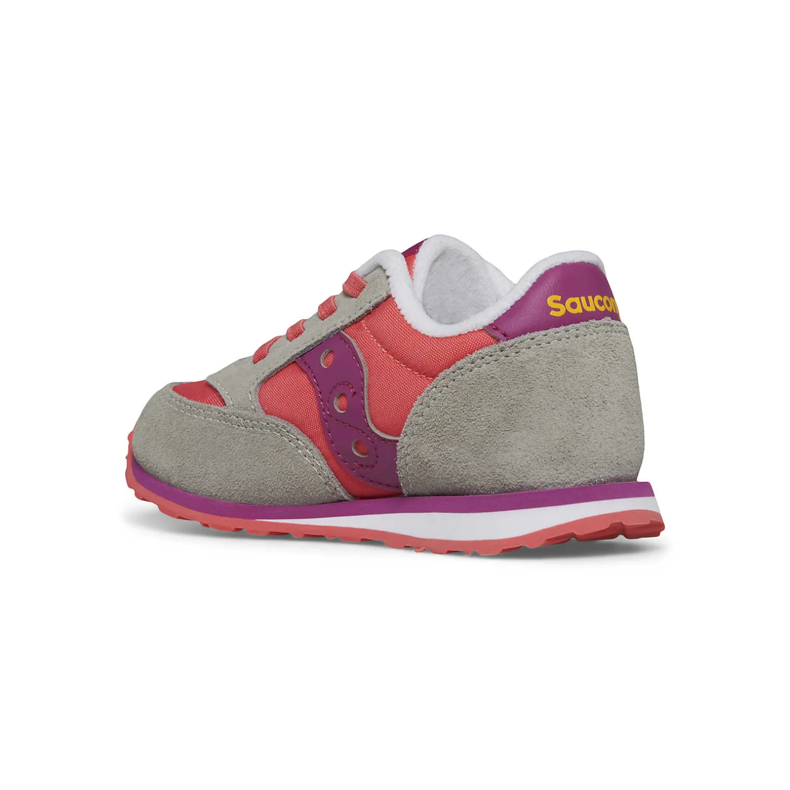 Saucony Jazz Jr Sneaker Grey/Purple/Coral New