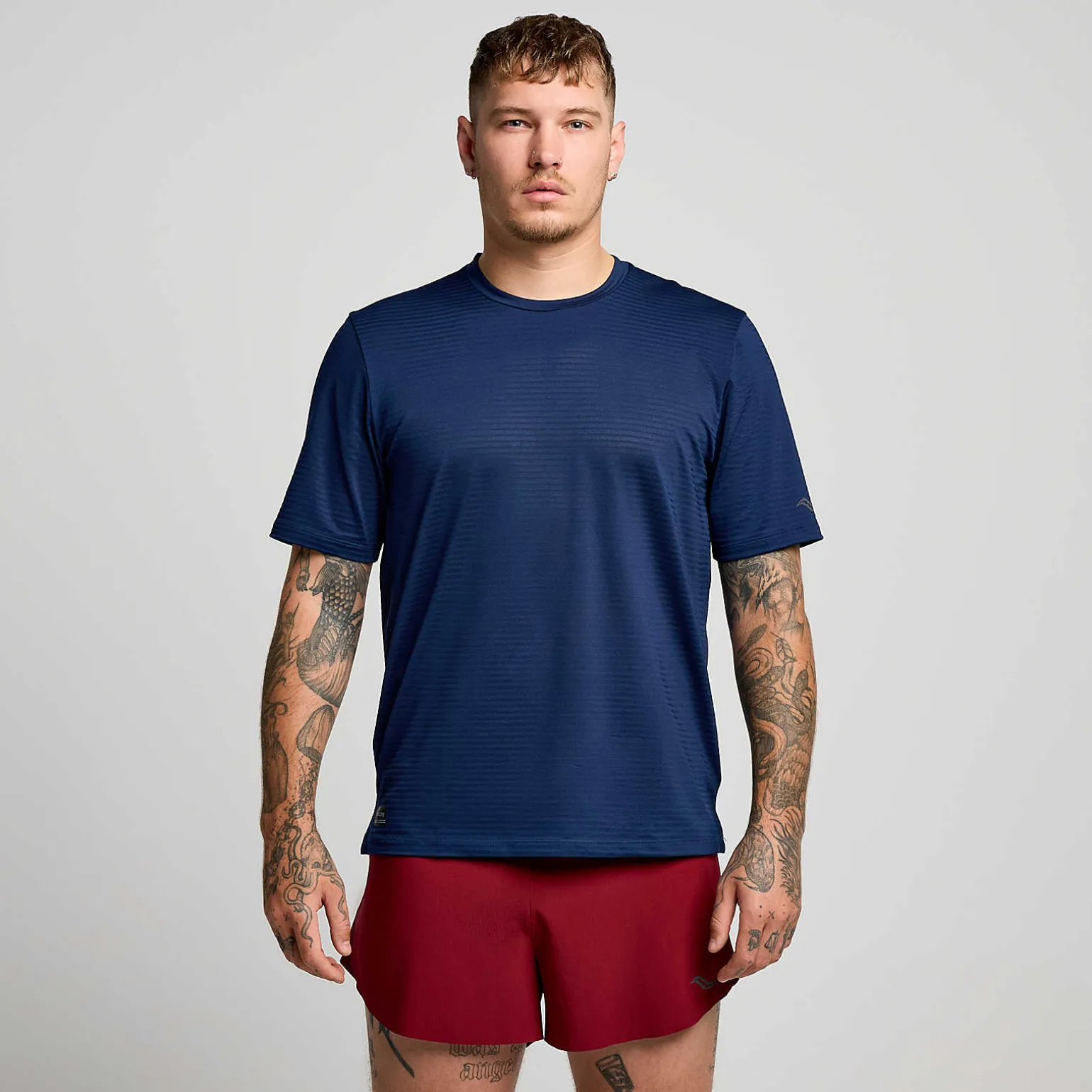 Saucony Kinvara Short Sleeve Navy Hot