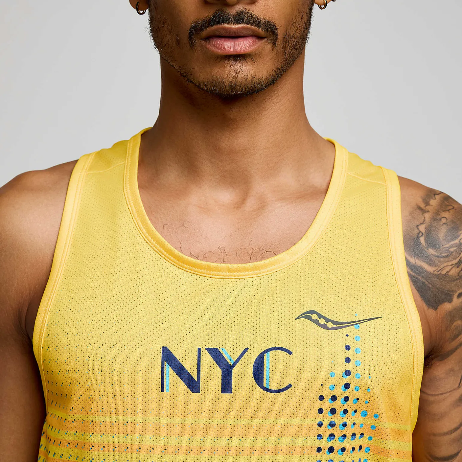 Saucony NYC Stopwatch Graphic Singlet NewYork2024 Best Sale