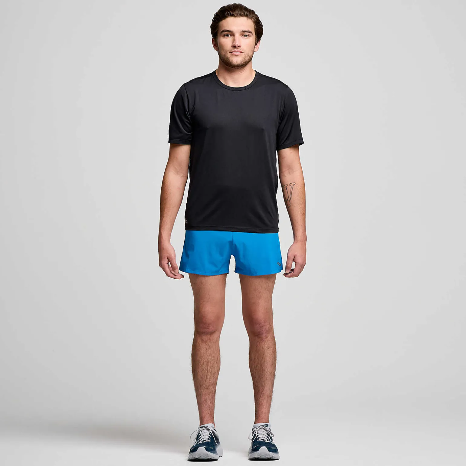 Saucony Stopwatch Short Sleeve Black Outlet
