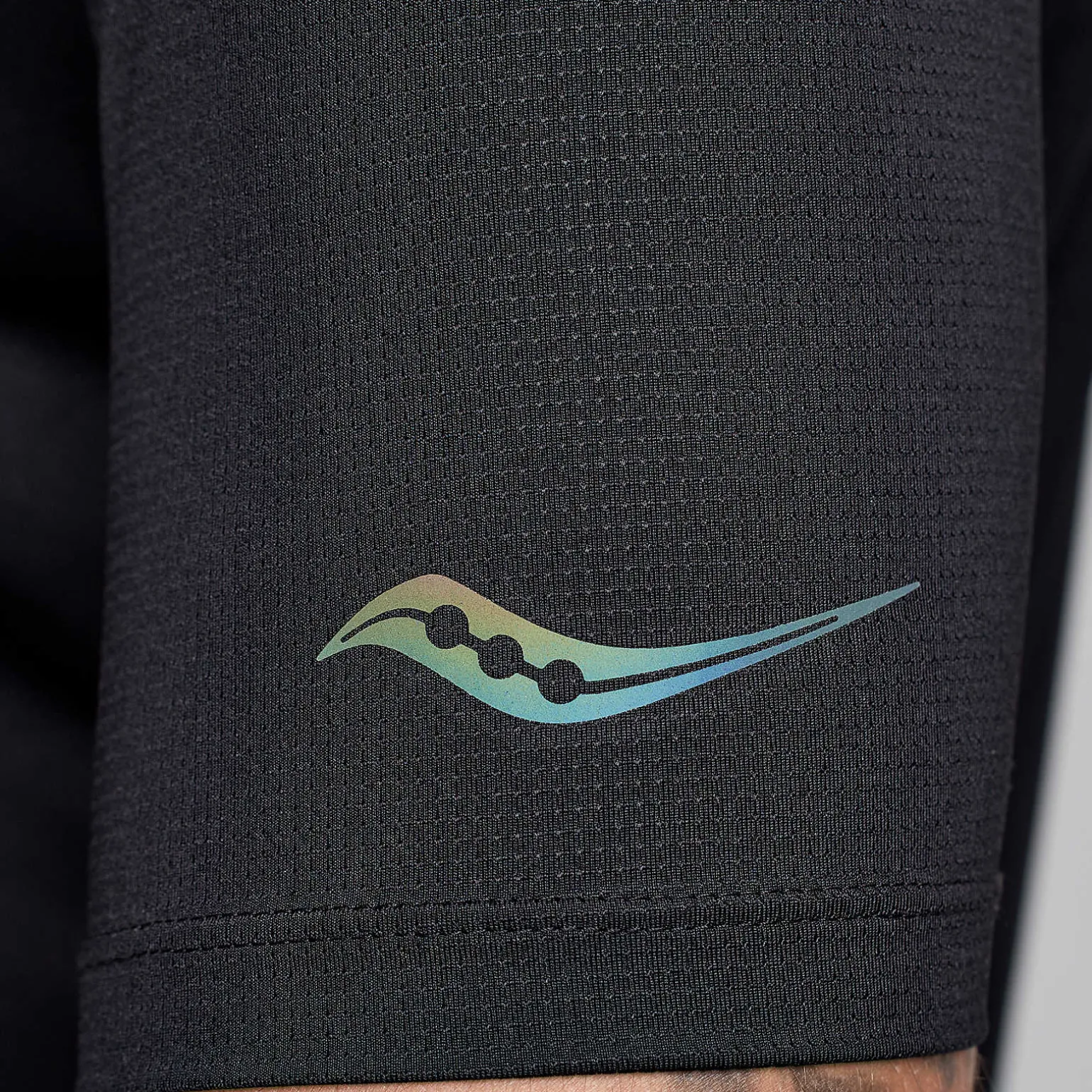 Saucony Stopwatch Short Sleeve Black Outlet