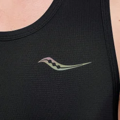 Saucony Stopwatch Singlet Black Online